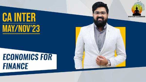 CA Inter Economics for Finance cover