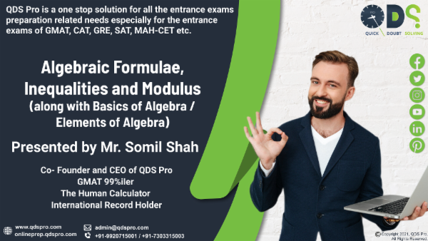 Algebraic Formulae, Inequalities and Modulus (along with Basics of Algebra / Elements of Algebra) cover