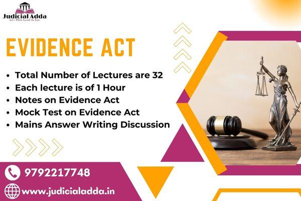 Evidence Act cover