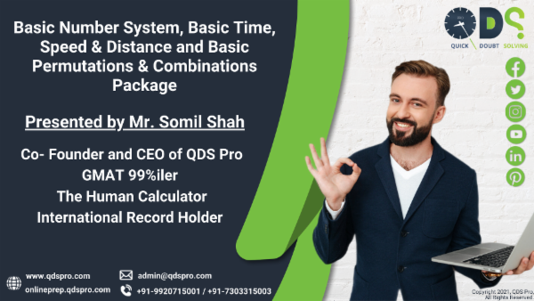 Basic Number System, Basic Time, Speed & Distance and Basic Permutations & Combinations Package cover