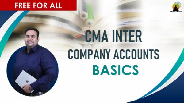CMA Inter Company Accounts Basics cover