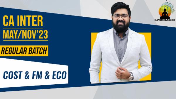 CA Inter Costing & FM & ECO cover
