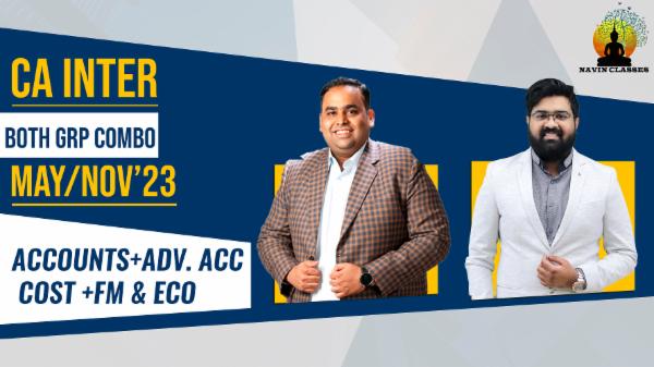 CA Inter Accounting (Both Grp) + Costing + FM & Eco cover