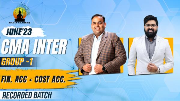 CMA Inter Group 1 Accounting & Costing | Old Syllabus cover