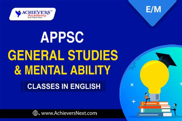 APPSC General Studies Online Classes in English cover