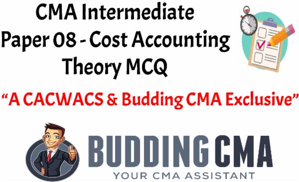 Cost Accounting MCQ's-Theory Only (BuddingCMA) cover