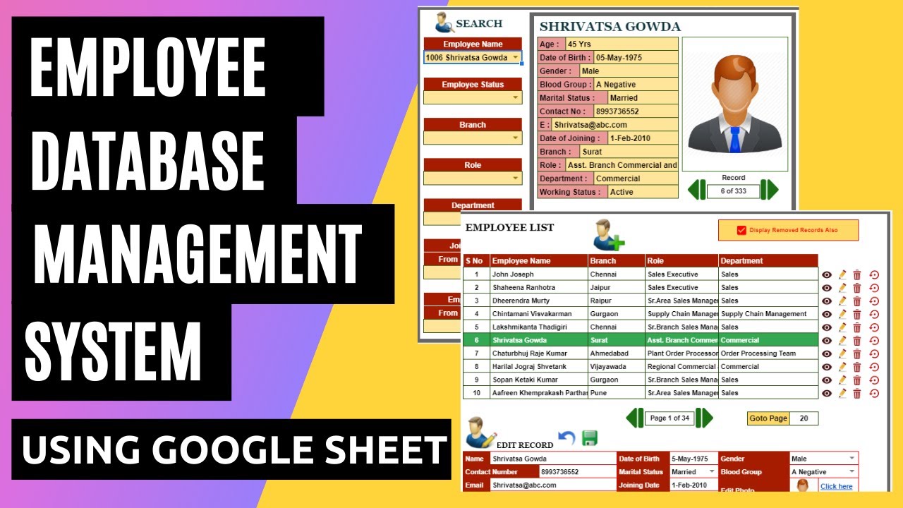 Employee Database Management System (EDMS) cover