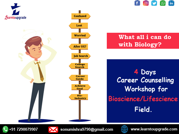 Career guidance workshop for Bioscience/Life science/Pharma : 4 days workshop cover