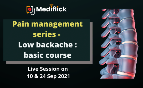 Pain management series - Low backache : basic course cover