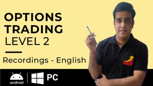 Options Trading Course Level 2 ENGLISH (RECORDED Course) + Doubt Sessions Support cover