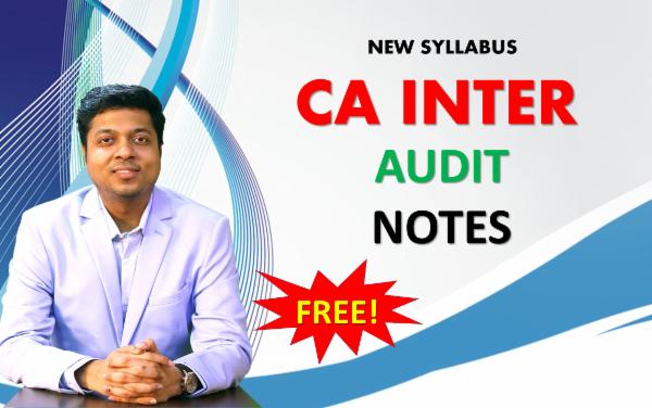 CA INTER - AUDIT NOTES cover
