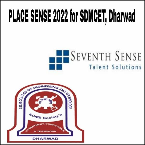 SDMCET Dharwad Place Sense 2022 - 50 Placement Opportunities for 2022 B.E. Batch before you graduate or MONEY BACK GUARANTEE (Only people enrolled will be eligible to apply to every opportunity) cover