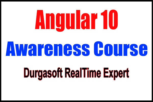 Angular 10 Awareness Course cover