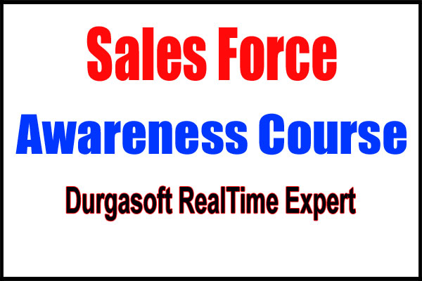 Sales Force Awareness Course cover