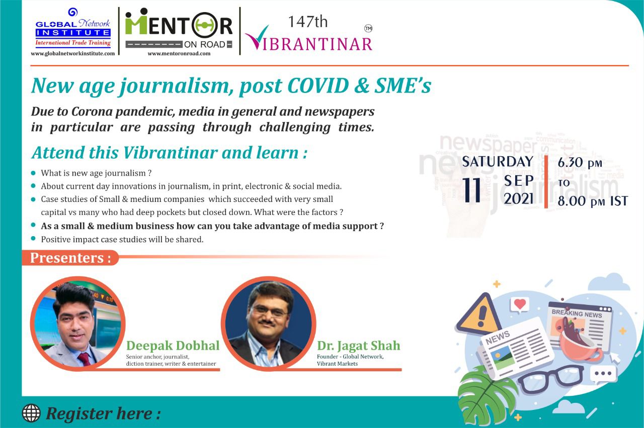 New age Journalism , Post Covid and SME's cover