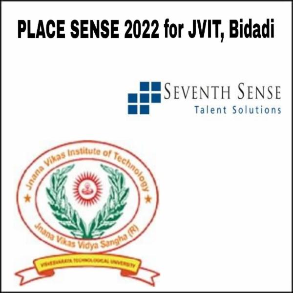 JVIT Bidadi Place Sense 2022 - 50 Placement Opportunities for 2022 B.E. Batch before you graduate or MONEY BACK GUARANTEE (Only people enrolled will be eligible to apply to every opportunity) cover