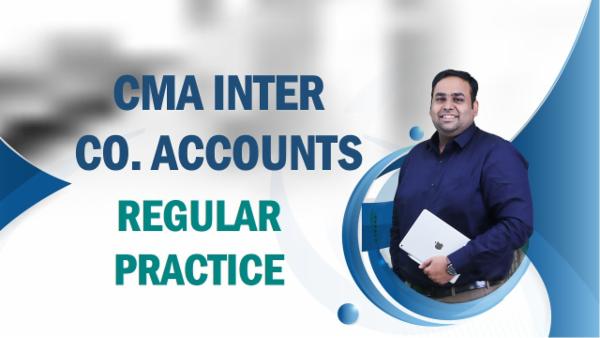 CMA Inter Company Accounts Regular Practice cover