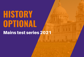 History Optional Mains Test Series 2021 cover