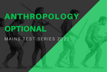 Anthropology Optional Mains Test Series 2021 cover