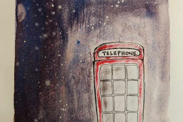 Replay - London Calling: A wintery watercolor scene cover