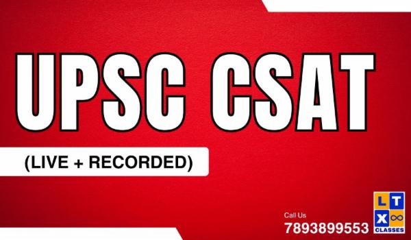 UPSC CSAT (Live + Recorded) cover