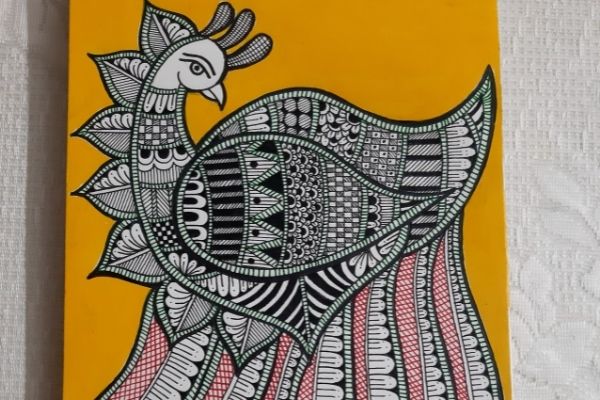Replay - Madhubani Painting: Create an intricate peacock cover