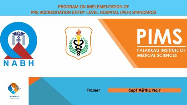 PEH Standards Implementation for PIMS cover