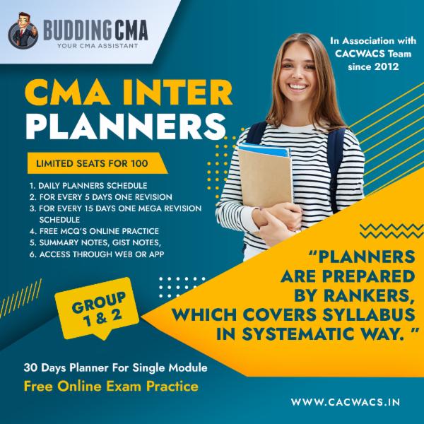 CMA INTER PLANNERS (G-1) cover