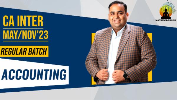 CA Inter Accounting Regular Batch cover