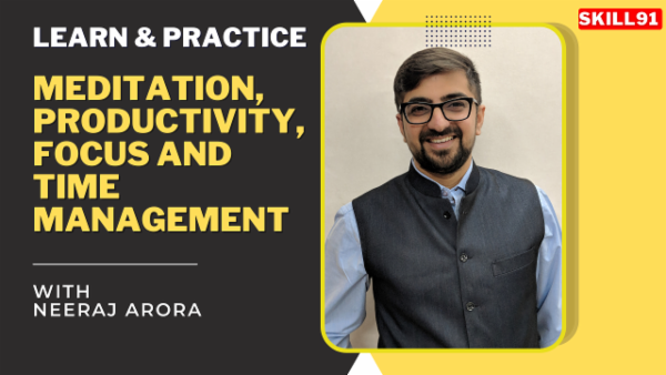 Meditation, Productivity, Focus and Time Management cover