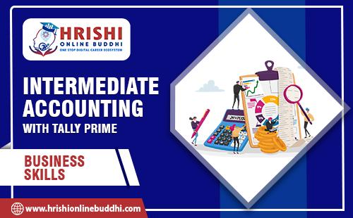 Intermediate Accounting with Tally Prime - Hindi cover