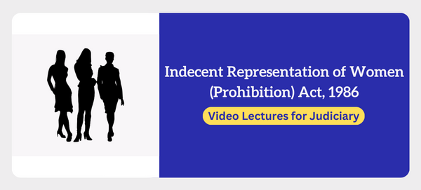 The Indecent Representation of Women (Prohibition) Act, 1986 cover