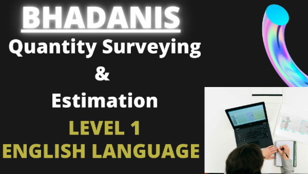 QUANTITY SURVEYING LEVEL 1 ENGLISH LANGUAGE cover