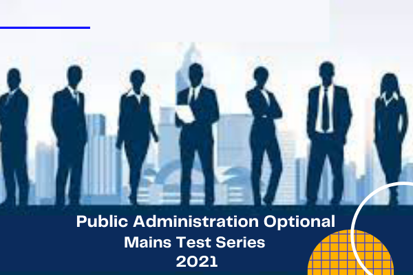 Public Administration Optional Mains Test Series 2024 cover