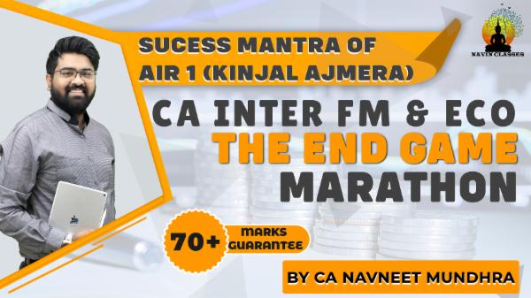 CA Inter FM & Eco | The End Game Marathon cover