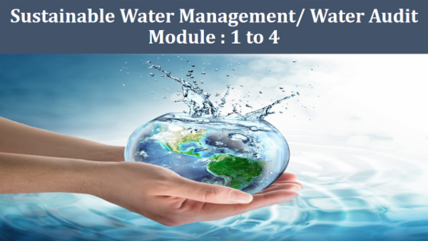 Sustainable Water Management | Water Audit (Module 1 to 4) cover