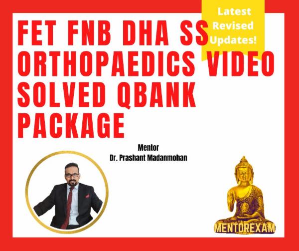 FET FNB DHA SS Orthopaedics Video Solved Qbank Package cover