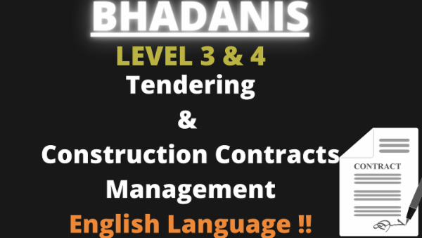 TENDERING AND CONSTRUCTION CONTRACTS MANAGEMENT LEVEL 3&4 cover