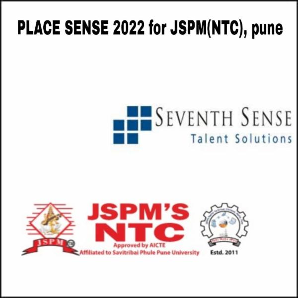 JSPM'S NTC Place Sense 2022 - 50 Placement Opportunities for 2022 B.E. Batch before you graduate or MONEY BACK GUARANTEE (Only people enrolled will be eligible to apply to every opportunity) cover