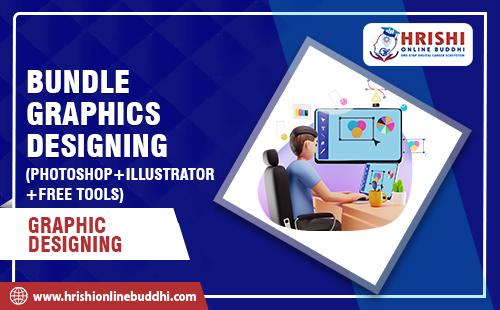 Bundle Graphics Designing (Photoshop + Illustrator + Free Tools) cover