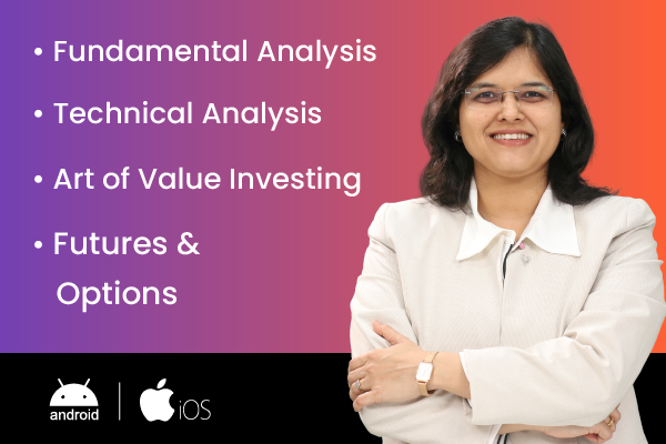 Fundamental Analysis + Technical Analysis + Art of value Investing + Futures and Options (For Android & iOS) (FA + TA + AOVI + F&O - English) cover