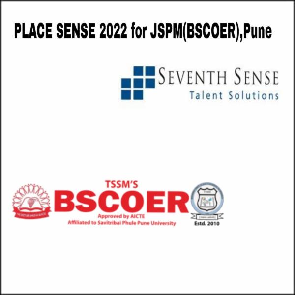 JSPM'S BSCOER PUNE Place Sense 2022 - 50 Placement Opportunities for 2022 B.E. Batch before you graduate or MONEY BACK GUARANTEE (Only people enrolled will be eligible to apply to every opportunity) cover