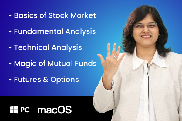 Basics Of Stock Market + Fundamental Analysis + Technical Analysis +Magic of Mutual Funds + Futures and Options (For Windows PC and macOS) (BOSM + FA + TA + MMF+ F&O - English) cover