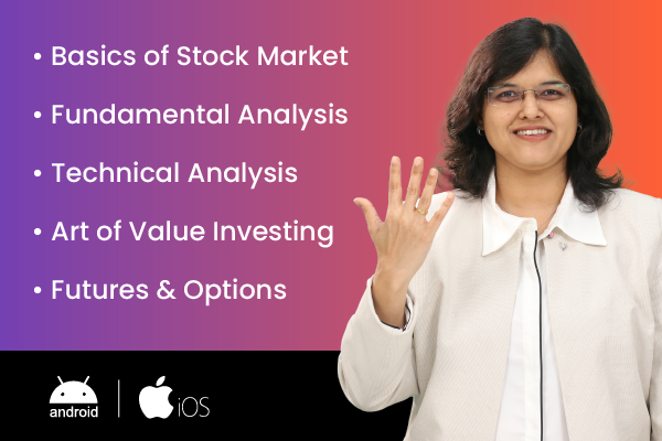 Basics Of Stock Market + Fundamental Analysis + Technical Analysis + Art of value Investing + Futures and Options (For Android & iOS) (BOSM + FA + TA + AOVI + F&O - English) cover