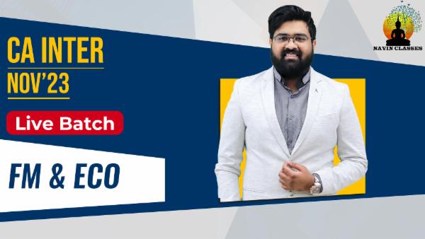 Live at Center Batch Nov'23 - CA Inter FM & Eco cover