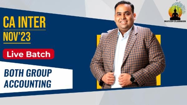 CA Inter Accounts (Both Group) | Live Batch Nov'23 cover