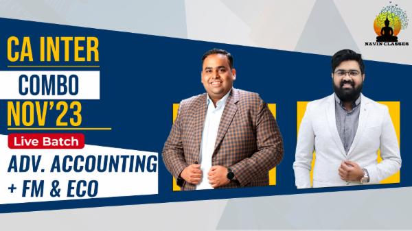 Live at Center Batch Nov'23- CA Inter Advance Accounts & FM & Eco cover