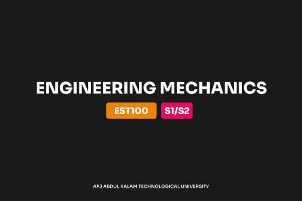 Engineering Mechanics - EST100 cover