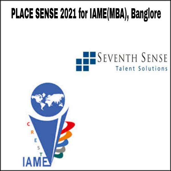 IAME MBA Place Sense 2021 - 25 Placement Opportunities for 2021 MBA Batch before you graduate or MONEY BACK GUARANTEE (Only people enrolled will be eligible to apply to every opportunity) cover