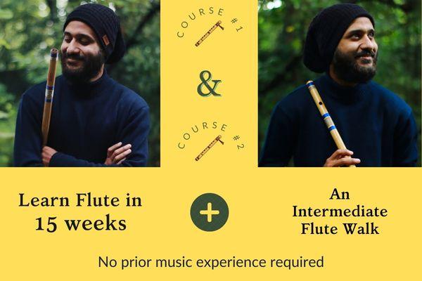 Learn Flute in 15 weeks + An Intermediate Flute Walk (with optional Flute Delivery) cover